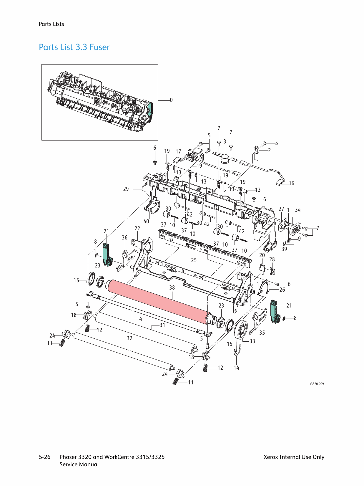 Xerox Phaser 3320 WorkCentre-3315 3325 Parts List and Service Manual-6